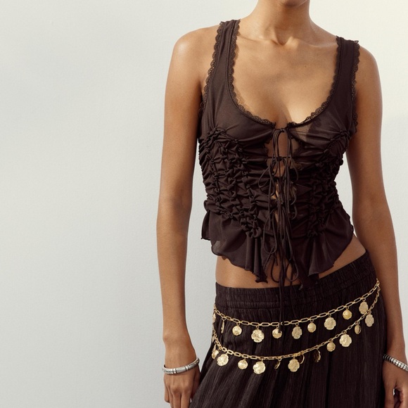 Jewelry - Zara METAL COIN BELT